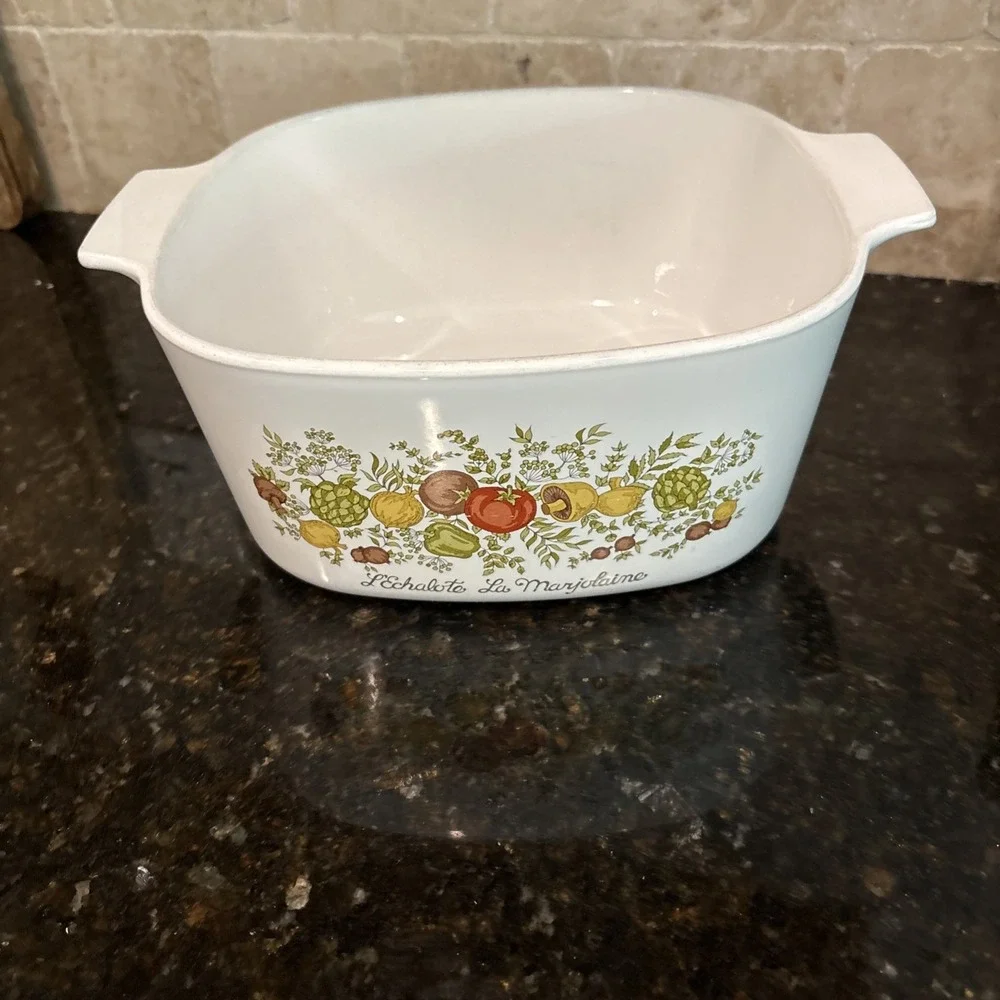Vintage Corning Ware Spice of Life A-3-B L'Echalote Corelle 3 Qt Casserole